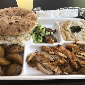 Mika's Kitchen - Grilled Chicken, rice, potatoes, hummus and a pita and a delicious cup of lemonade - Food Stands Near Me - Phoenix, Arizona