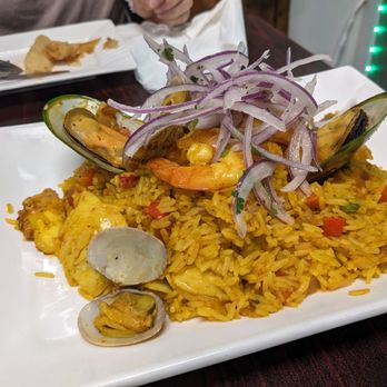 Emelinas #2 - Chef's special paella, a bit dry - Peruvian Near Me - Santa Clara, California