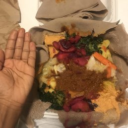 $30 veggie plate "for two"... AND it's a sectioned plate for main and sides so even less food than it appears. Highway robbery $30 veggie plate "for two"... AND it's a sectioned plate for main and sides so even less food than it appears. Highway robbery