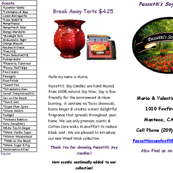 Passetti's Soy Candles - Candle Stores Near Me - Manteca, California Passetti's Soy Candles - Candle Stores Near Me - Manteca, California