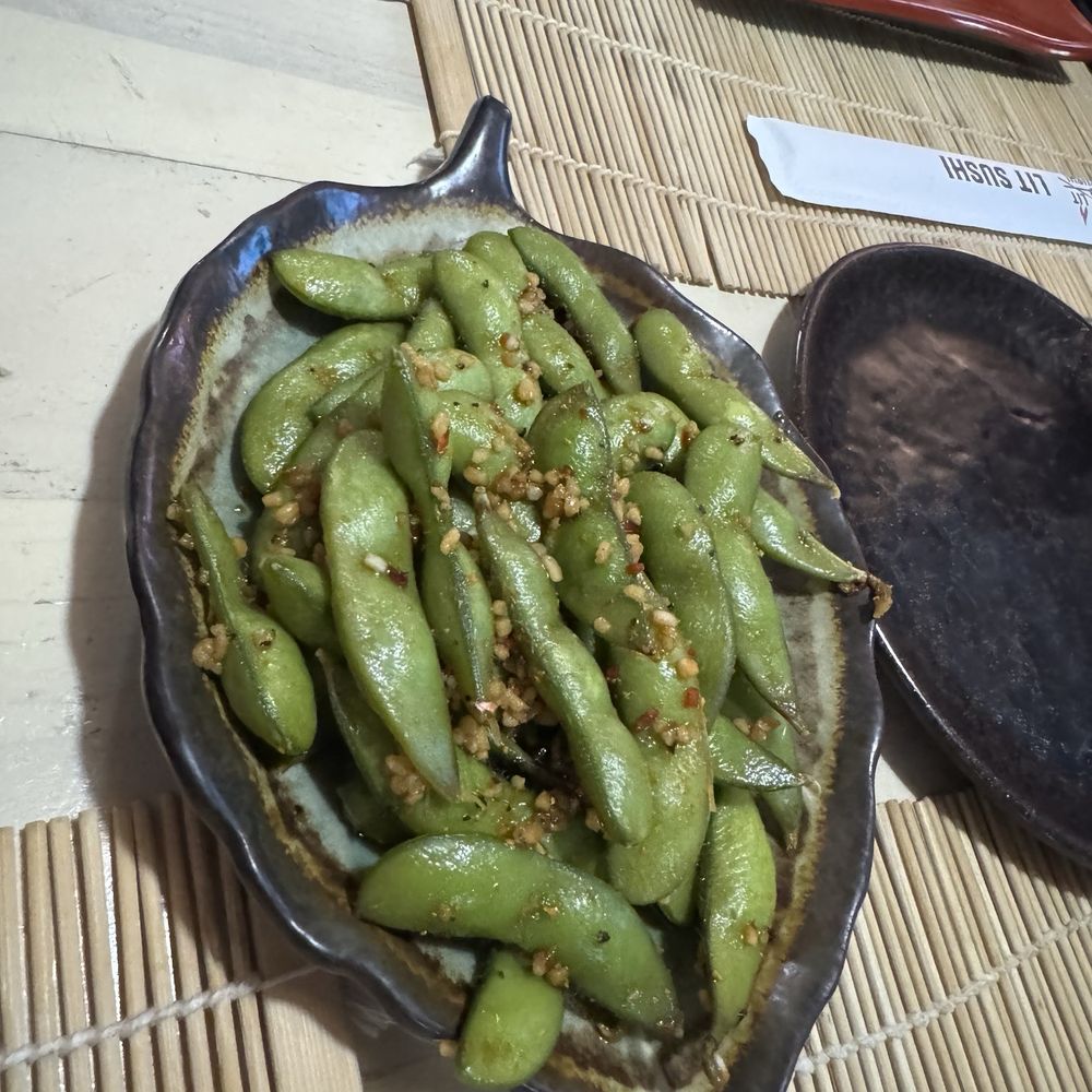 Lit Sushi - Spicy garlic edamame - Sushi Bars Near Me - North Hollywood, California Lit Sushi - Spicy garlic edamame - Sushi Bars Near Me - North Hollywood, California