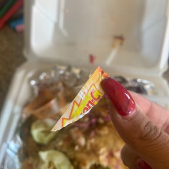 Hoochies - Something-c powder package thing. GROSS tacos weren't even good :////// - Seafood Near Me - Denton, Texas