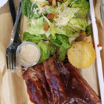 Dickey's Barbecue Pit - Pork Ribs with Ceasar Salad - American Near Me - Kapolei, Hawaii