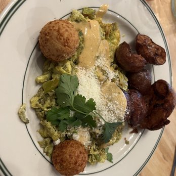 Phoebe's Diner - Migas with green chorizo - Diners Near Me - Austin, Texas Phoebe's Diner - Migas with green chorizo - Diners Near Me - Austin, Texas