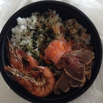 Poke Stop - My incomplete deconstructed sushi bowl. Seriously?! - Hawaiian Near Me - Mililani, Hawaii