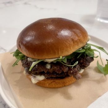 Cosmos Burger - Blue cheese burger- the pic doesn't do this justice! It has so much flavor! - Burgers Near Me - Oceanside, California Cosmos Burger - Blue cheese burger- the pic doesn't do this justice! It has so much flavor! - Burgers Near Me - Oceanside, California