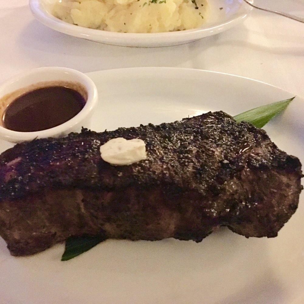 Son'z Steakhouse - NY Strip. Charred Medium. - Steakhouses Near Me - Lahaina, Hawaii