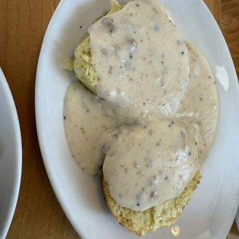 Ozark Mountain Biscuit & Bar - Biscuit and gravy, half order. - Food Trucks Near Me - Columbia, Missouri Ozark Mountain Biscuit & Bar - Biscuit and gravy, half order. - Food Trucks Near Me - Columbia, Missouri