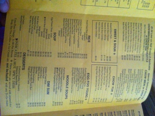 Menu photo 5 King Wah Medford, OR