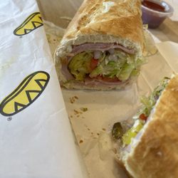 Which Wich - Ham sandwich with all the fixings