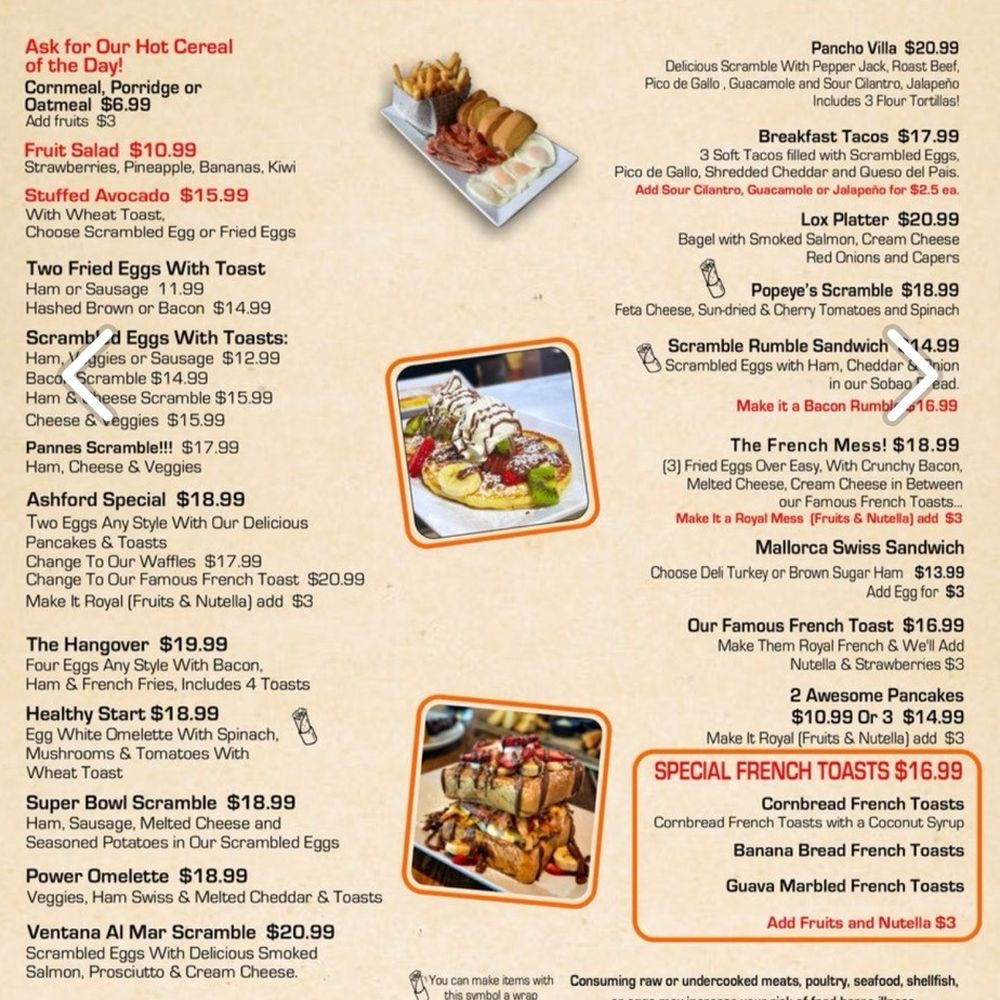 Pannes - Menu - Breakfast & Brunch Near Me - San Juan, Puerto Rico Pannes - Menu - Breakfast & Brunch Near Me - San Juan, Puerto Rico