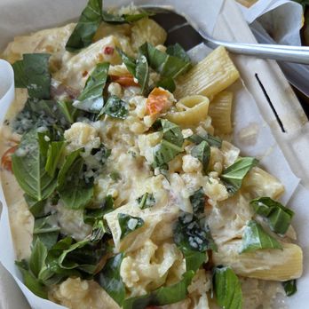 Pesco - You must get this, so good!  Rigatoni al Cavolfiore - Fresh Pasta in a Cauliflower cream sauce - Italian Near Me - Hood River, Oregon
