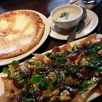 Yard House - Tuna Poke Nacho, calm chowder, cheese pizza. - New American Near Me - Austin, Texas