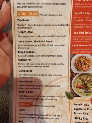 Menu photo 4 Zap Thai Orlando, FL Menu photo 4 Zap Thai Orlando, FL