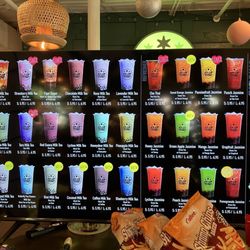 Stella Bubble Tea - Boba Menu - simply ask if you want a different sweetness and they will help you with the levels
