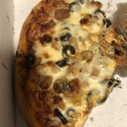 Mr X Pizza - Sausage and olive Mr. X Pizza