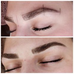 Brow Design By AG - Microblading before and after