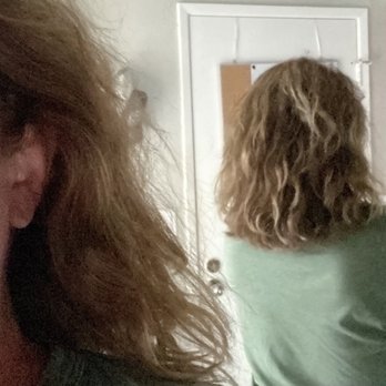 Dyeing To Get Scissored - BEFORE PHOTO - Wrong color, uneven chop. - Hair Stylists Near Me - El Cajon, California Dyeing To Get Scissored - BEFORE PHOTO - Wrong color, uneven chop. - Hair Stylists Near Me - El Cajon, California
