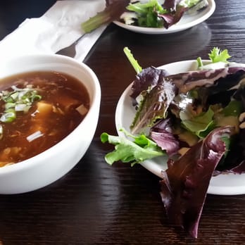 Golden Palace - Free starters...hot and sour soup and starter salad - Chinese Near Me - Moraga, California