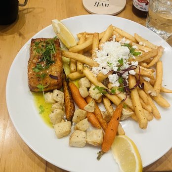 Avli Taverna - Ouzo Salmon - Greek Near Me - Chicago, Illinois