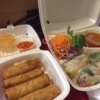 Noodle Wave - Managed to snag some veggie spring rolls and shrimp summer rolls before they closed! Fresh and tasty - Thai Near Me - McKinney, Texas Noodle Wave - Managed to snag some veggie spring rolls and shrimp summer rolls before they closed! Fresh and tasty - Thai Near Me - McKinney, Texas