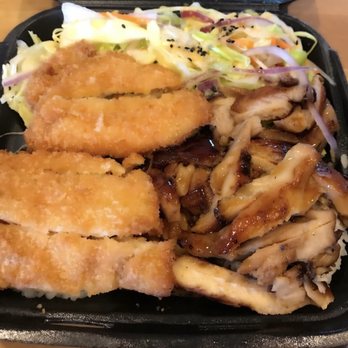 Ono Hawaiian BBQ - Aloha Plate: CHICKEN KATSU AND TERIYAKI CHICKEN - Barbeque Near Me - Glendora, California