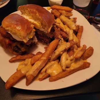 Chip & Stone Pub & Eatery - Bacon Cheeseburger with cheesy fries! - Irish Pub Near Me - Carbondale, Pennsylvania Chip & Stone Pub & Eatery - Bacon Cheeseburger with cheesy fries! - Irish Pub Near Me - Carbondale, Pennsylvania