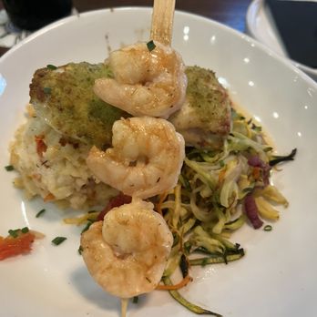 The Boat House - Flounder with lobster risotto, veggies and beurre blanc - Seafood Near Me - Fernandina Beach, Florida