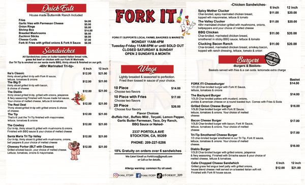 Menu photo 3 Fork It Stockton, CA