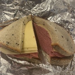 Corned Beef and Swiss sandwich