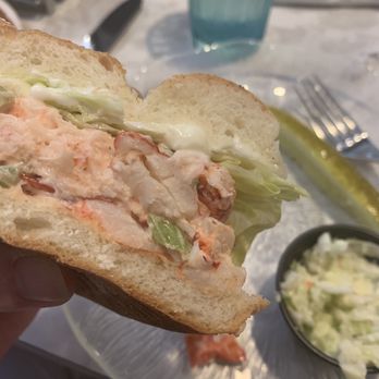 Modern Snack Bar - Lobster salad sandwich, big enough to split. - Seafood Near Me - Aquebogue, New York Modern Snack Bar - Lobster salad sandwich, big enough to split. - Seafood Near Me - Aquebogue, New York