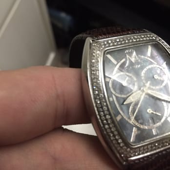 Goldworks - Watch with a diamond chip missing after they returned it - Jewelry Near Me - Auburn, Maine Goldworks - Watch with a diamond chip missing after they returned it - Jewelry Near Me - Auburn, Maine