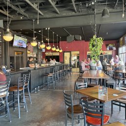 The new inside area ... lots of space now... billiards in the back ...