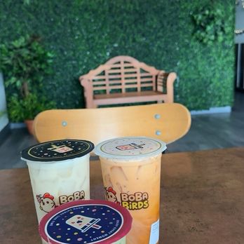 Boba Birds - Milk tea, Thai tea, and matcha tea..... the Milk tea is too light like watered down or something but the Thai tea and matcha is good. - Bubble Tea Near Me - Pinole, California Boba Birds - Milk tea, Thai tea, and matcha tea..... the Milk tea is too light like watered down or something but the Thai tea and matcha is good. - Bubble Tea Near Me - Pinole, California