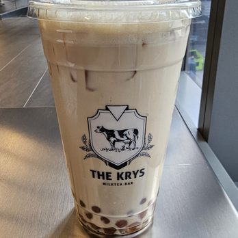 The Krys Milktea Bar - Large classic milk tea with tapioca - Coffee & Tea Near Me - Toronto, Ontario The Krys Milktea Bar - Large classic milk tea with tapioca - Coffee & Tea Near Me - Toronto, Ontario