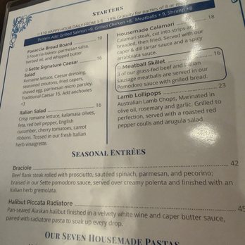 Sette Pasta House - Menu - Italian Near Me - Granite Bay, California Sette Pasta House - Menu - Italian Near Me - Granite Bay, California