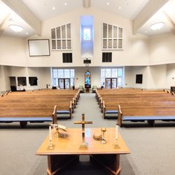 First Presbyterian Church - View of new pews.