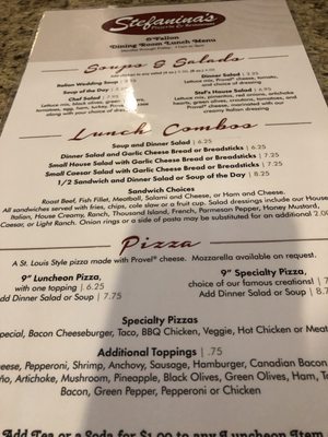 Menu photo 6 Stefanina's Pizzeria O'Fallon, MO Menu photo 6 Stefanina's Pizzeria O'Fallon, MO