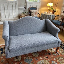 Reupholstered loveseat
