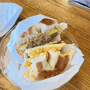 The Coffee Saloon - Sausage bagel - Coffee & Tea Near Me - Chowchilla, California