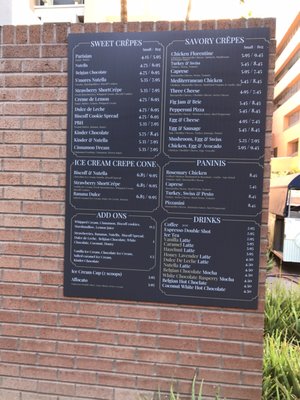 Menu photo 1 The Crêpe Club Tempe, AZ Menu photo 1 The Crêpe Club Tempe, AZ