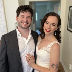 Ramona Dauksa Studio - Just married! Hair and makeup by Ramona