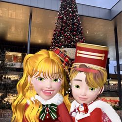 Plaza Satélite - Niños se Hacen una Selfie con el Árbol Navideño de Plaza Satélite