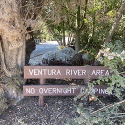 Foster Park - Park entrance right next to the Bike trail that does to Ojai.
