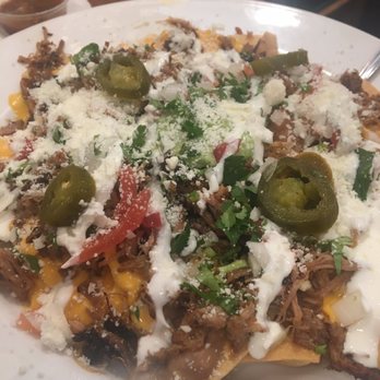 Las Tapatias - This is the Nachos with carnitas. Soooo good! - Mexican Near Me - Chico, California