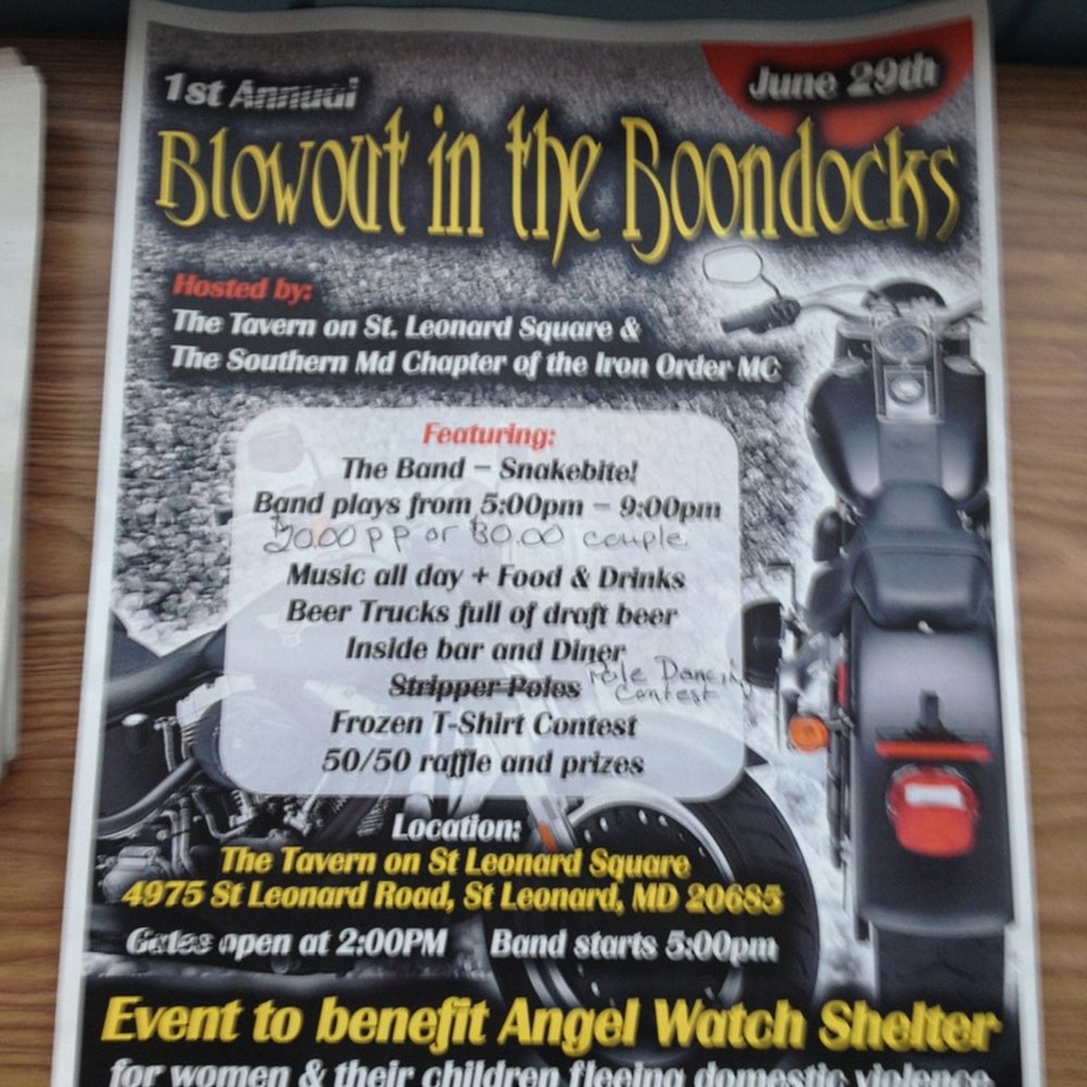 The Tavern - the menu for the event - Bars Near Me - Saint Leonard, Maryland