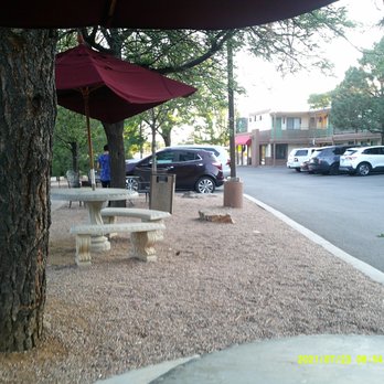 The Sage Hotel - Some of the outdoor seating under the pines. - Hotels Near Me - Santa Fe, New Mexico The Sage Hotel - Some of the outdoor seating under the pines. - Hotels Near Me - Santa Fe, New Mexico