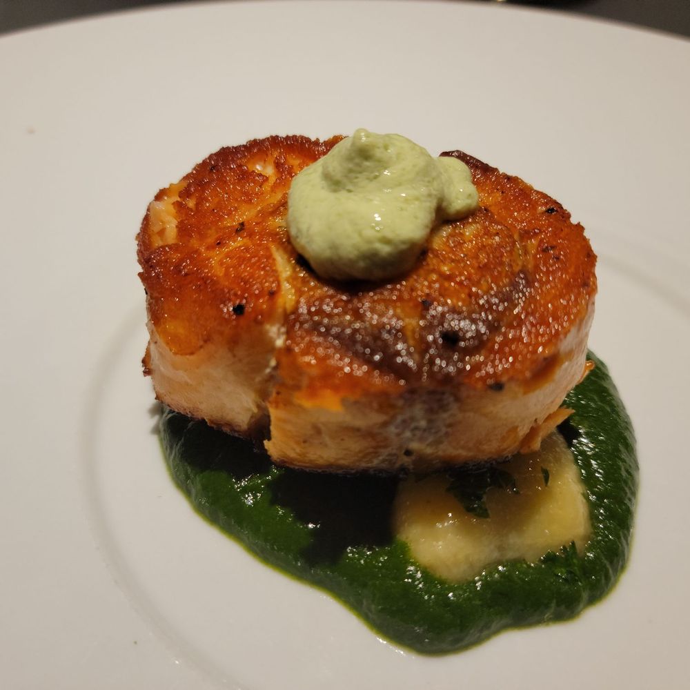 Otis - Salmon stuffed with scallops - New American Near Me - Exeter, New Hampshire