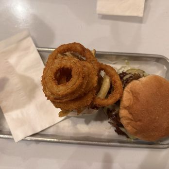 Burger Lounge - Lounge burger and half and half (1/2 fries, 1/2 onion rings) - Burgers Near Me - Temecula, California