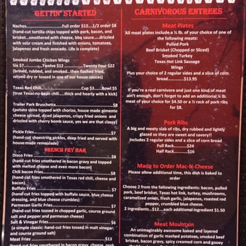 Meat BBQ - Menu Side 2 - Barbeque Near Me - Lansing, Michigan